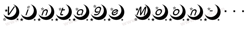 Vintage Moon字体转换